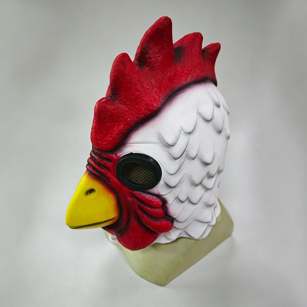 Funny Rooster Latex Animal Headgear, Party Mask