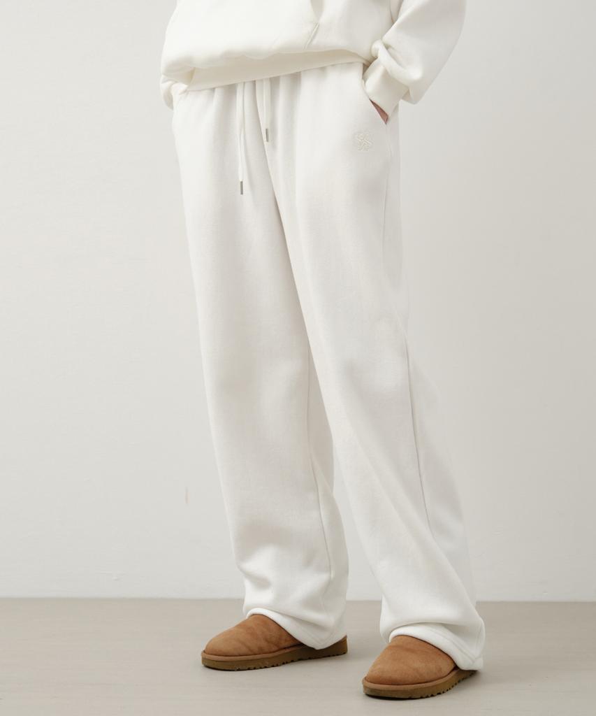 Wednesday Oasis For Woman W/Soft Pastel Brushed Wide String Sweatpants_Ivory(W25-Pt31)