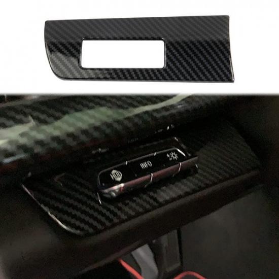 Carbon Fiber Style Heads Up Display Panel Cover Trim for Chevrolet Corvette C8