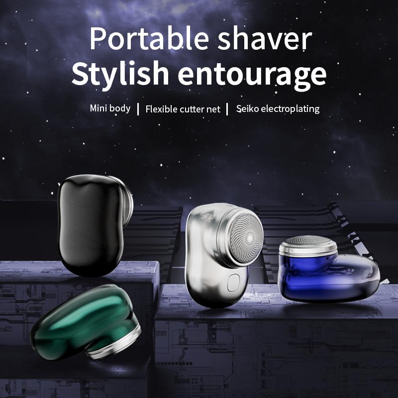 Xiaomi 2026 New Mini Electric Shaver For Men Portable Wet Dry Electric Razor Shaver Pocket Size Portable Outdoor Smart Battery Tools