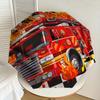 1pc Firetruck Flames Pattern Umbrella Design Automatic Opening and Closing Umbrella, High-quality Travel Umbrella,  c1128234