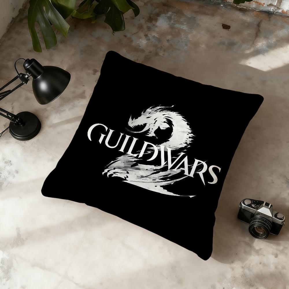 G-Guild Wars 2 Game cushion cover Home Office Convenient Nordic Simplicity Hit With Zipper Cushion Cover
