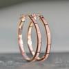 Creative Enamel Hoop Earrings for Women Gold Color/Rose Gold Color Temperament Sweet Girls Earrings Party Fashion Jewelry