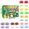 Slow Rebound Dumpling Advent Calendar 24Pcs Soft Squeeze Toys Mystery Anxiety Relief Set for Kids Home Play Office Relax