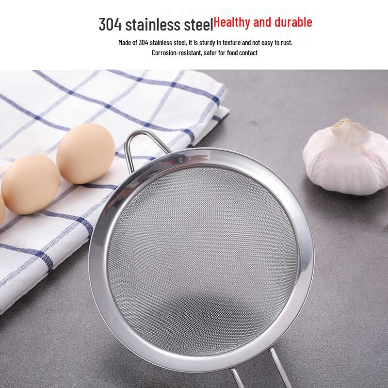 Stainless Steel Handheld Flour Sieve with Fine Mesh