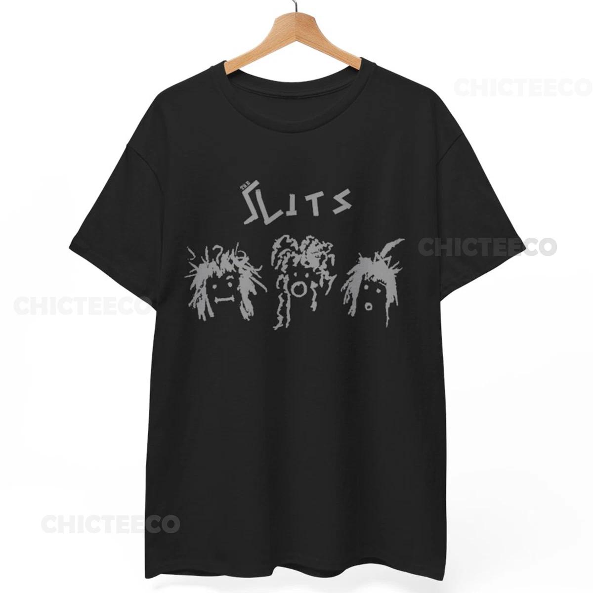 Футболка панк-рок группы The Slits Иконическая Музыка Ретро Унисекс 4XL