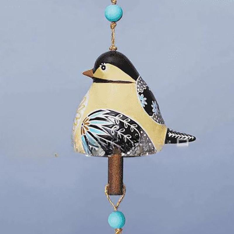 Wind Chime Bird Ornaments Spring AtmosphereBell Bird Hanging Ornaments Home and Courtyard Bird Art Bells Wind Chimes