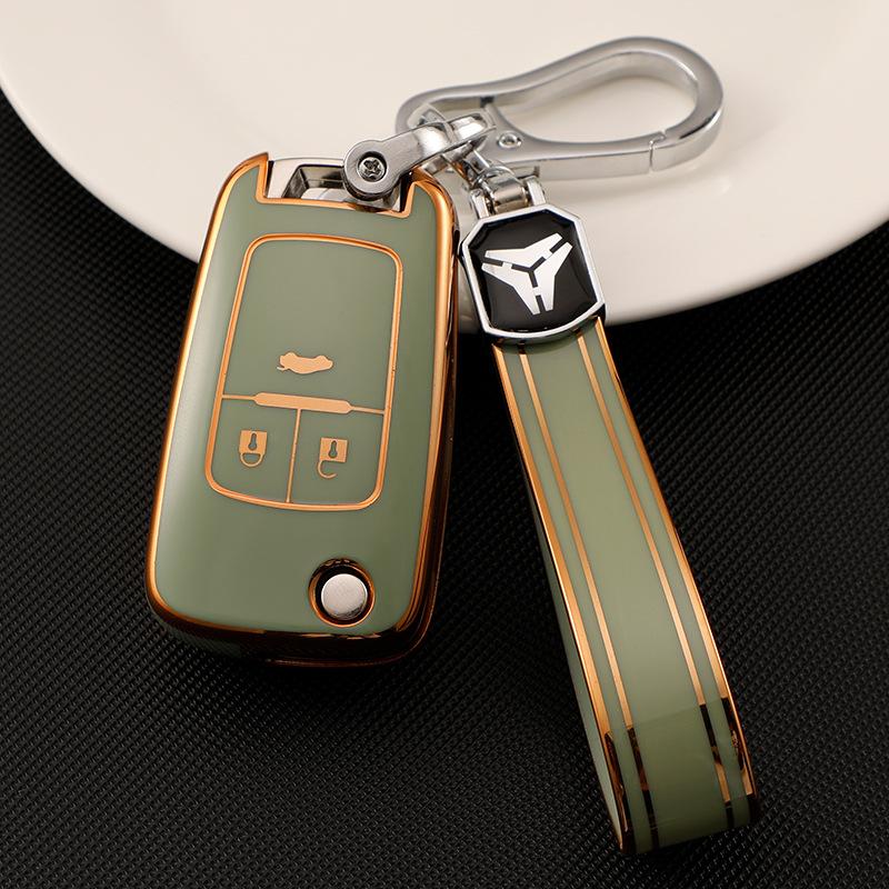 For Buick Yinglang Car Key Set GT LaCrosse Encora Folding Protective Case Chevrolet Malibu Buckle