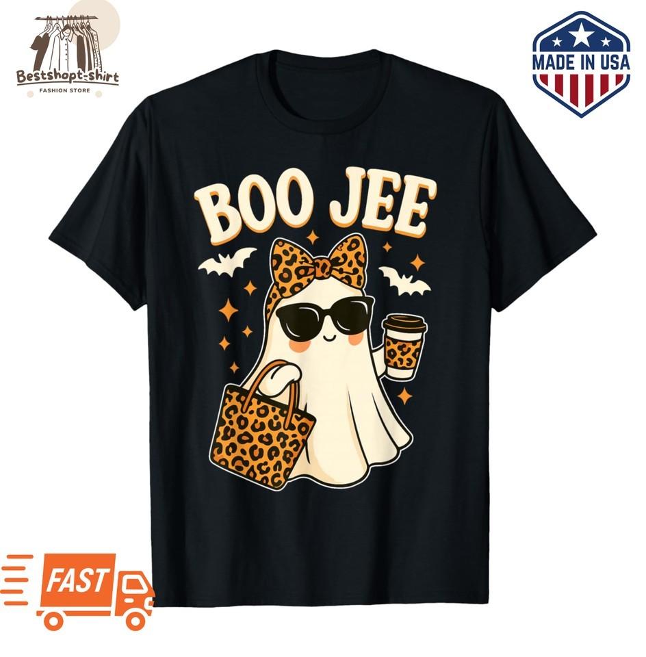 Футболка Boo JEE Призрак Хэллоуин Женская Девочки Буджи Хэллоуин Футболка 4XL