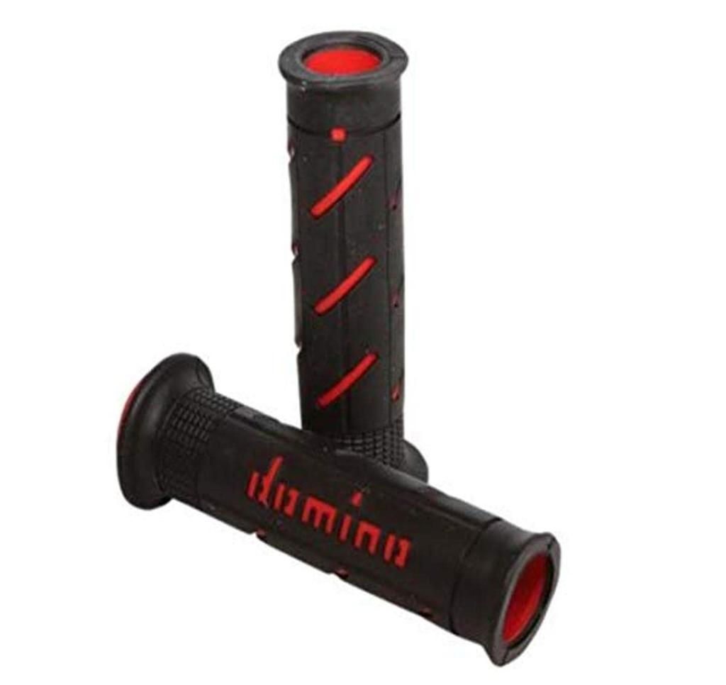 Domino Handlebar Street Thermoplastic Black X A25041C4240 Grips, Type, 126mm, Rubber, Red,