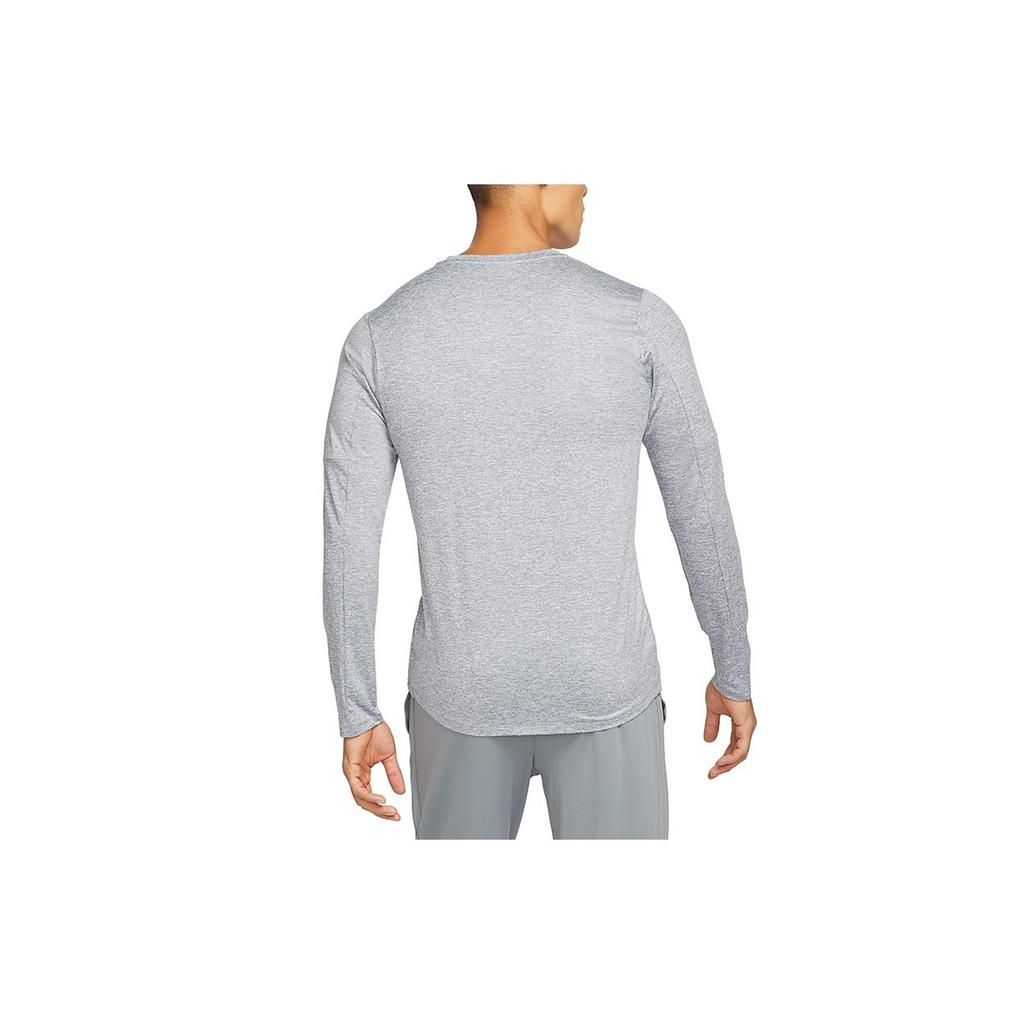 Nike T Shirts Men's Light Gray Crew Neck Moderate Straight Fit DD4755-084