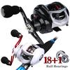Baitcasting Rybářské navijáky 17+1BB Levá/pravá přední brzda Přívlačový naviják Odhazovací Rybářský naviják