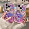 Phone Case: 2D Flat, Suitable for iPhone 18, 17, 16, 15, 14, 13, 12 Pro Protective Case, Phone Decoration, Dreamy Shell, Halloween and Christmas Gifts