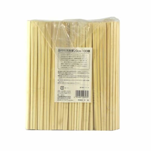 Yamato Bussan Disposable Bamboo Chopsticks with Knots, 100 Pairs, Large Capacity, for Commercial Use