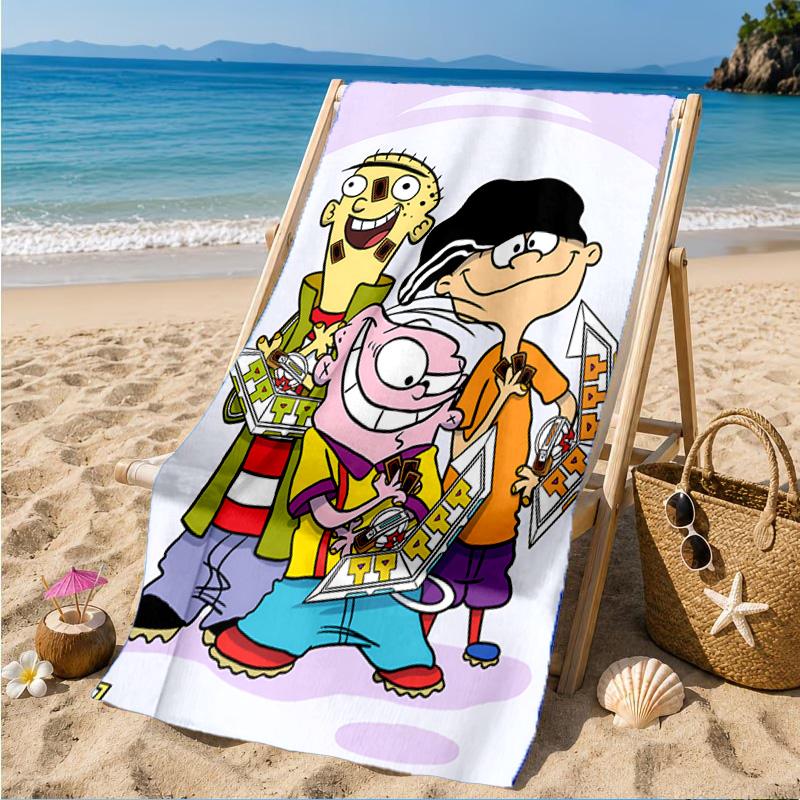 Ed Eddy Mystery Beach Towel, Microfiber Beach Towel, Perfect For Pool, Beach, Travel, Home Decor Beach Party Fan Gifts
