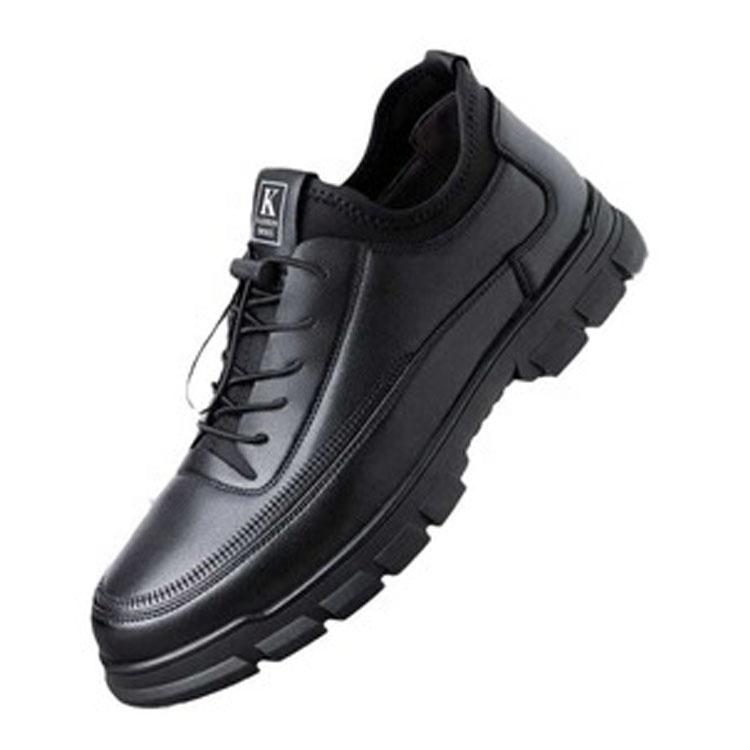 Outdoor walking breathable leather casual shoes large size men's casual shoes comfortable and lightweight four seasons