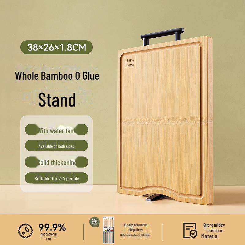 

Разделочная доска из утолщенного антибактериального бамбука Weijia - устойчивая к плесени разделочная доска для дома, для кухни и разделки мяса Square