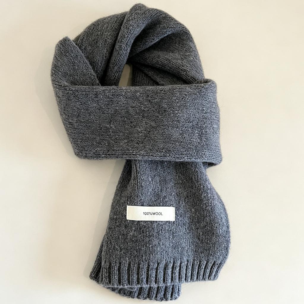 New High-quality 111 Pure Scarf Women's Winter Australian Warm Knitted Versatile Couple Red Scarf