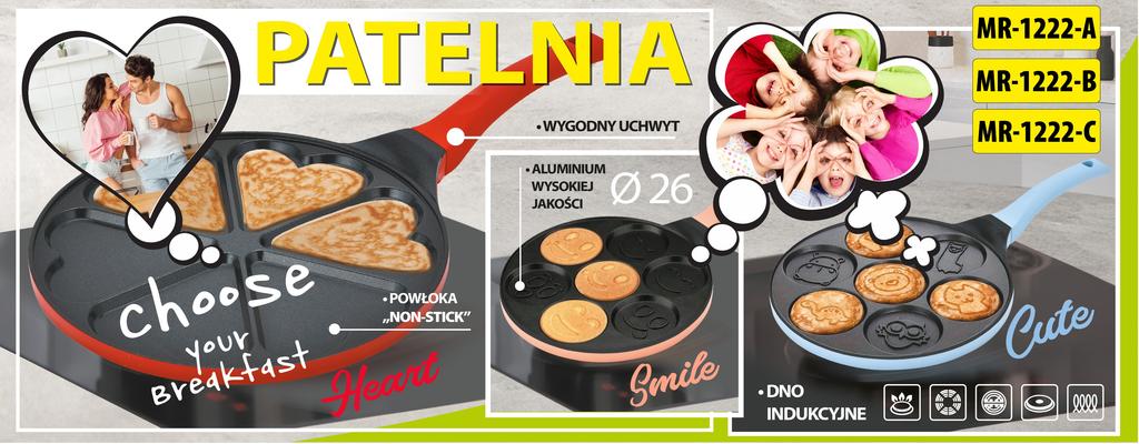 MR-1225-24 Frying pan with lid 24cm