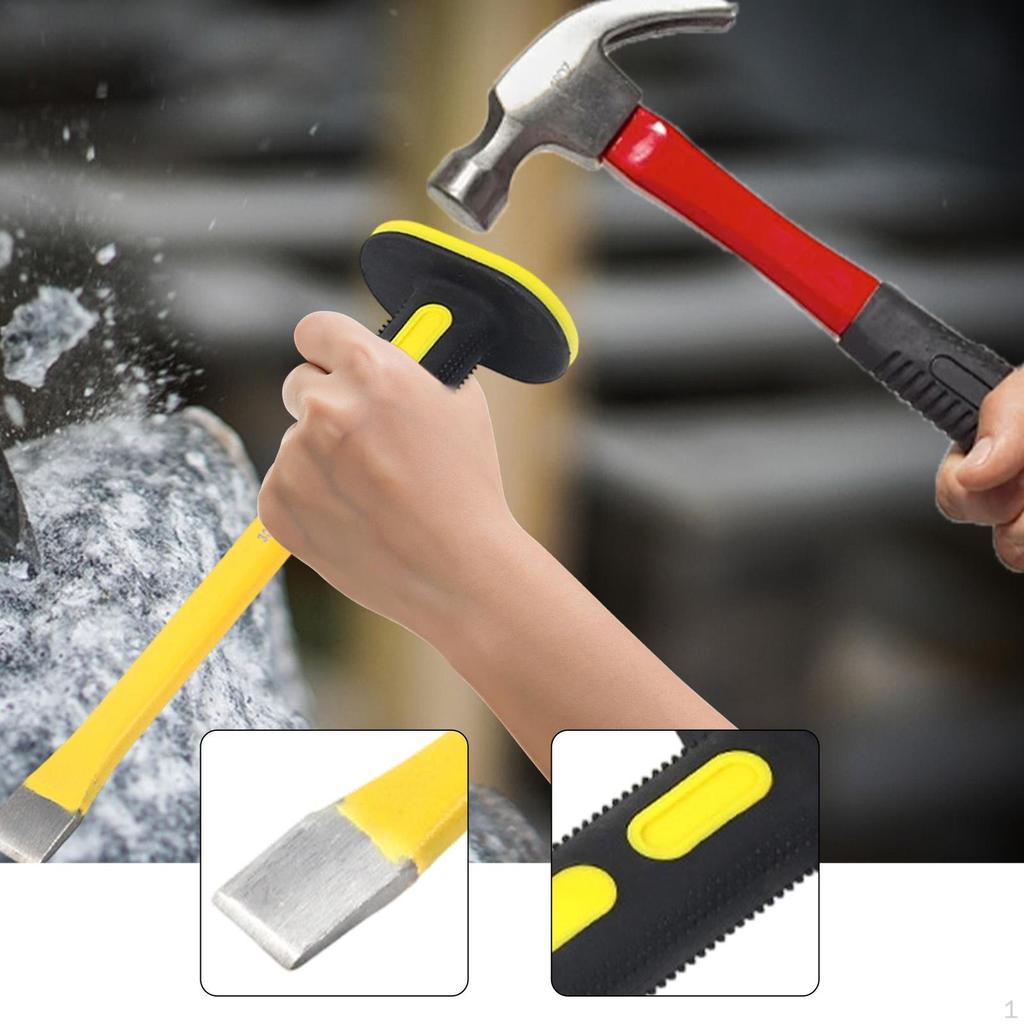 Masonry and Rock Tool High Hardness Multifunctional Manual Flat Chisel for Mortar Concrete