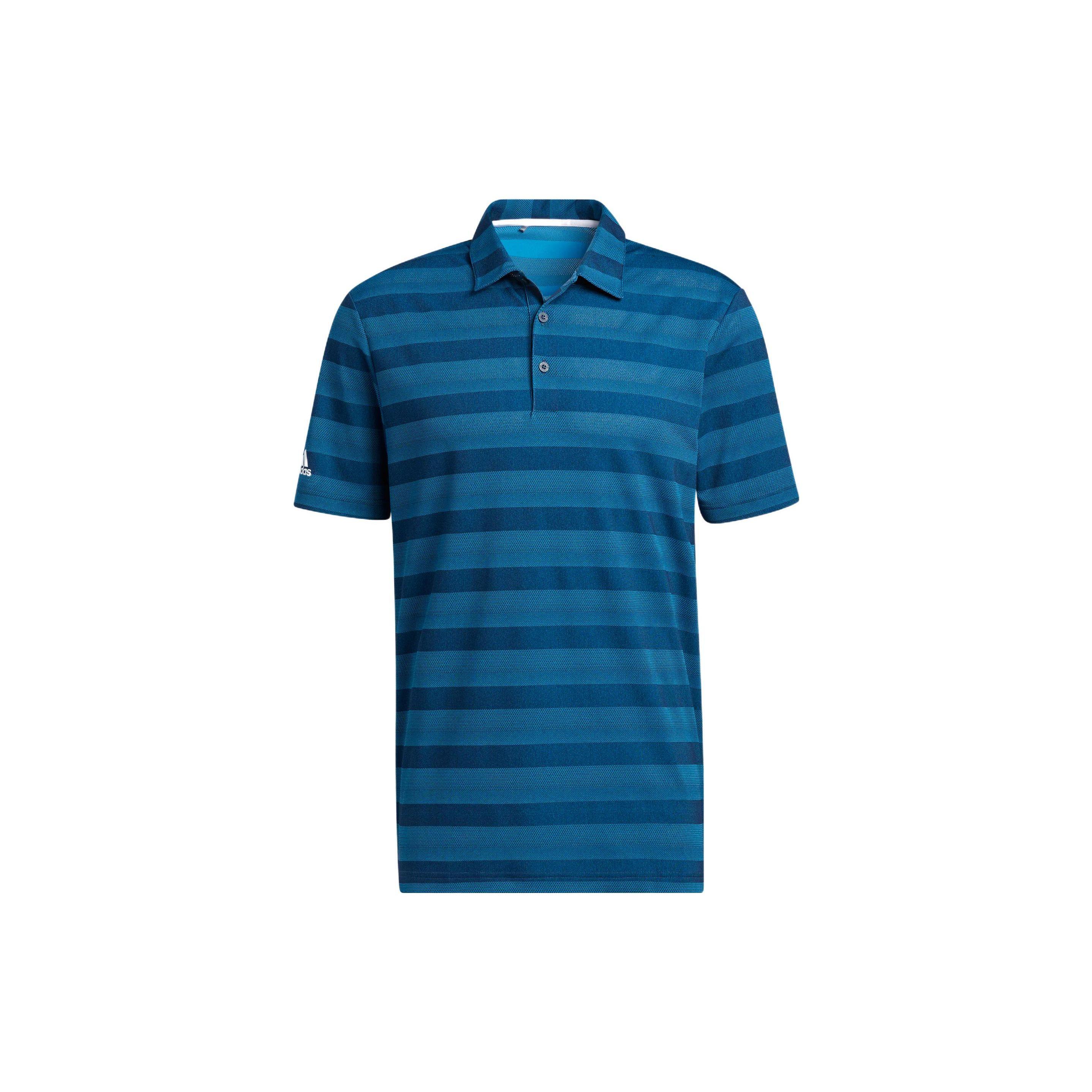 

Adidas Ss22 Striped Logo Printed Short Sleeve Polo Shirt Men Polo Shirts Blue H56792 S