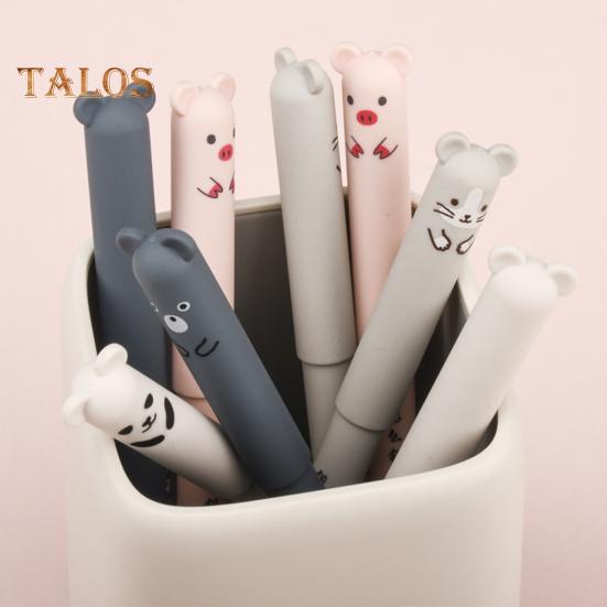 Set de 4 pixuri gel ștergebile, cerneală neagră, albastră, 5,9 inchi, pixuri gel lungi, scris, desen, semnare, birou, rechizite pentru clasă