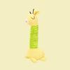 Pet Toy Pineapple Pattern Cartoon Giraffe Shape Bite-Resistant Plush Squeaky Dog Toy with Built-in Sound Long Neck Design Chew Toy
