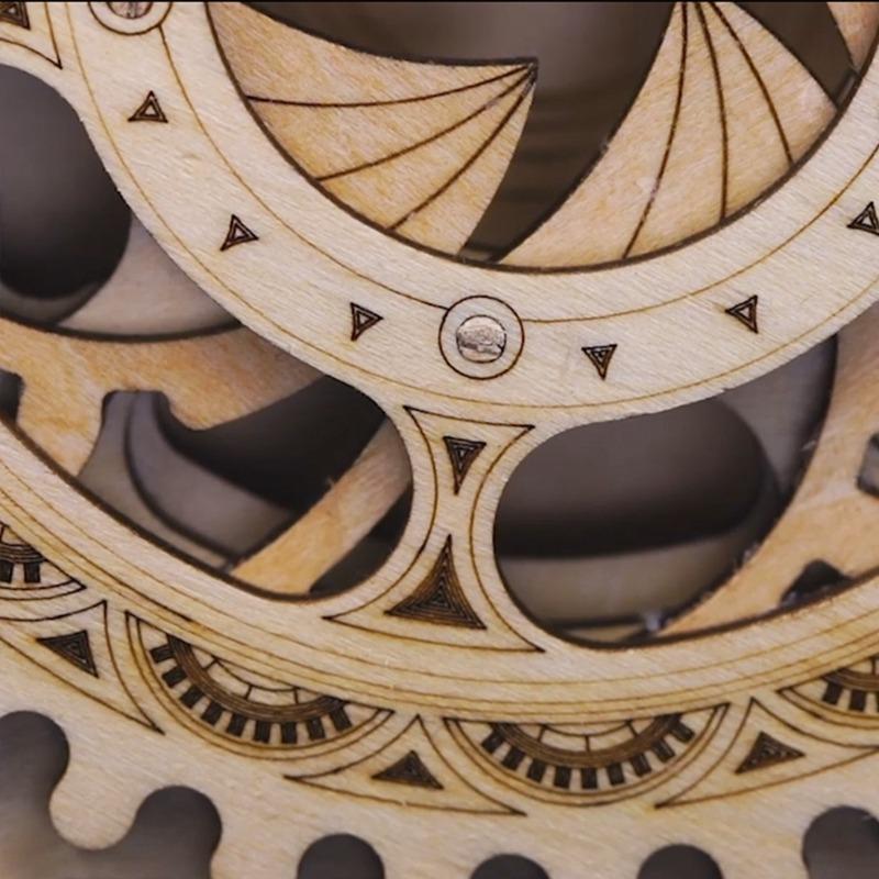 Creative DIY 3D Treasure Box Wooden Puzzle Game Assembly Toy Gift for Children Teens Adult LK502