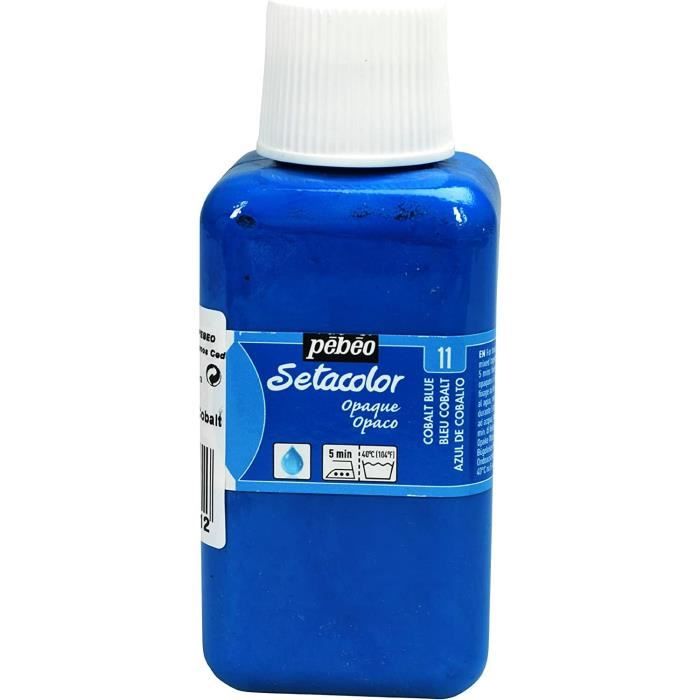 Flacon 250ml Peinture Setacolor Opaque BLEU COBALT