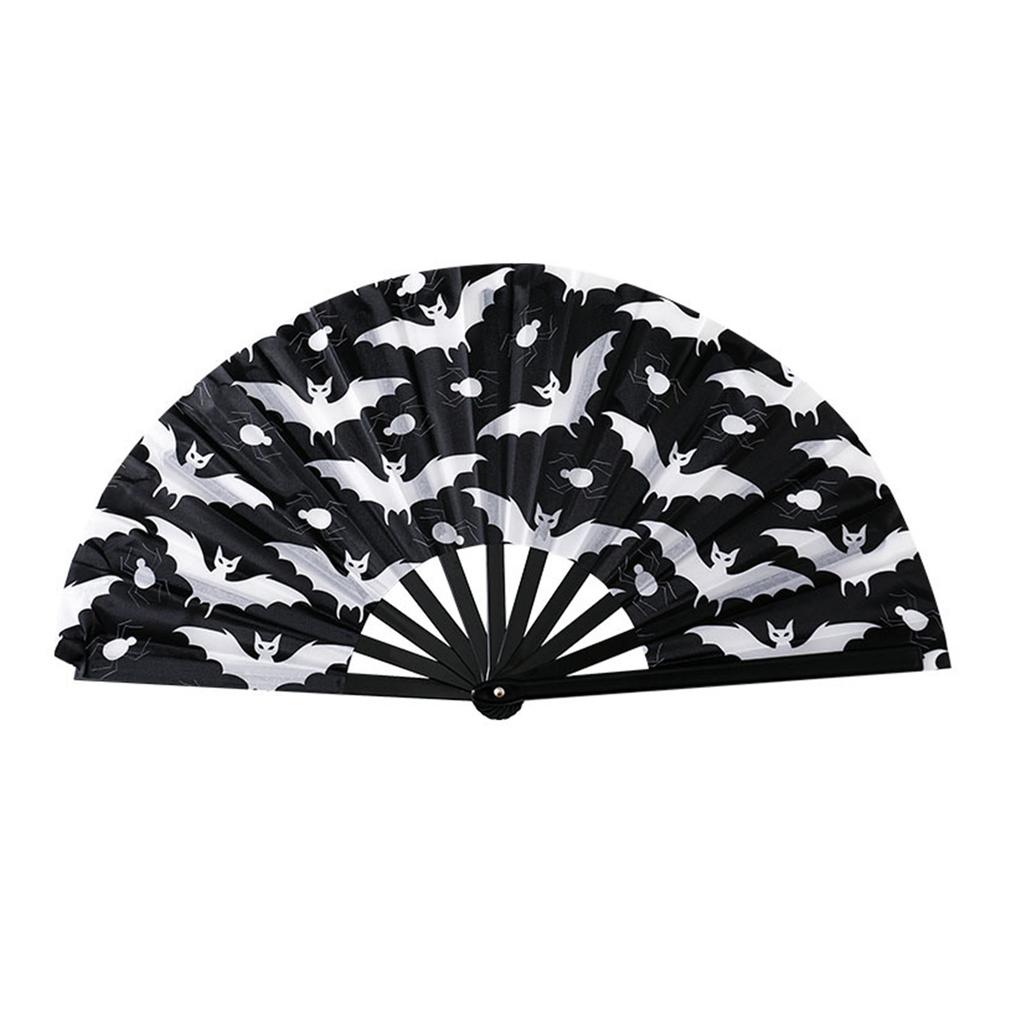 33cm Plastic Kung Fu Fan Halloween Party Decoration Prop Durable Lightweight Portable Gift For Cosplay Events