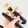 Mary Luxury leather belt - women's genuine smooth pin buckle, premium split cowhide slim dress belt
