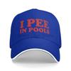 I Pee In Pools Funny Sandwich Baseball Cap for Unisex & Women Unisex Adjustable Snapback Caps Summer Casual Sun Hats Trucker Hat
