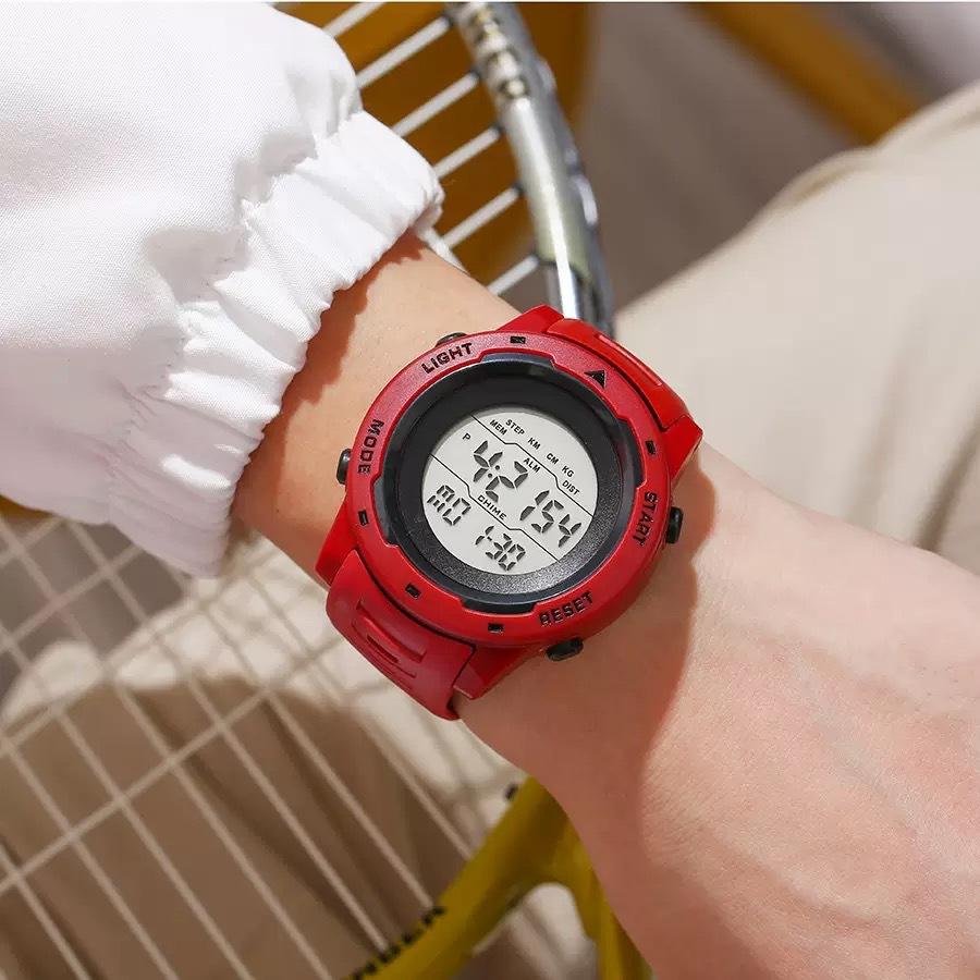Reloj electrónico deportivo multifuncional luminoso de pantalla grande para exteriores reloj electrónico de moda para estudiantes
