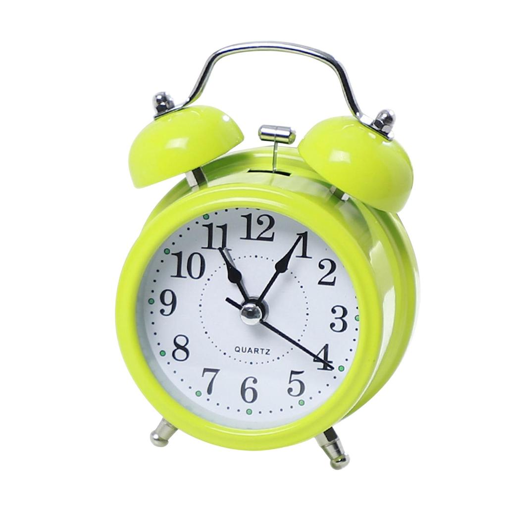 Alarm Clock Non Ticking with Night Light No Noise Retro Analog Clock for Bedroom Bedside Table Deep Sleepers Teenagers Adults