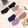 Women's Fingerless Faux Mink Gloves: Ideal for Autumn/Winter Cycling and Writing.