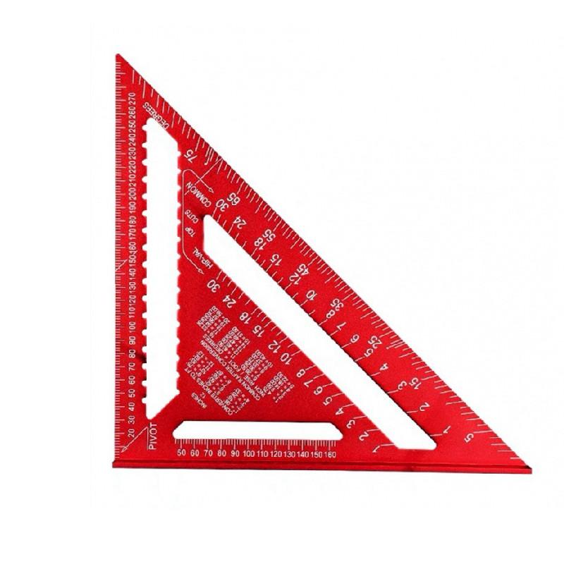 Woodworking Triangle Ruler With Aluminum Alloy Construction For Carpentry And Diy Projects