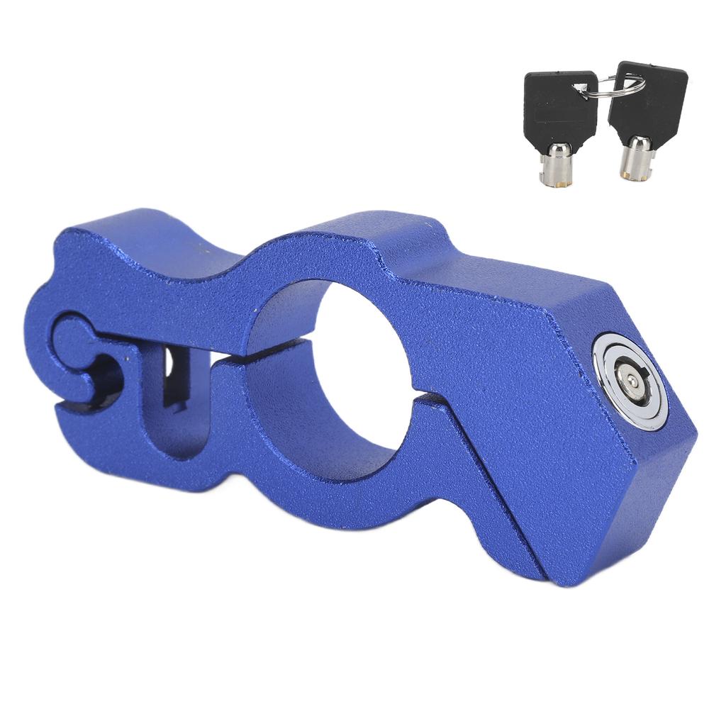 Motorcycle Handlebar Grip Safety Lock Anti Thief Decoration Protection Universal with 2 Keys
