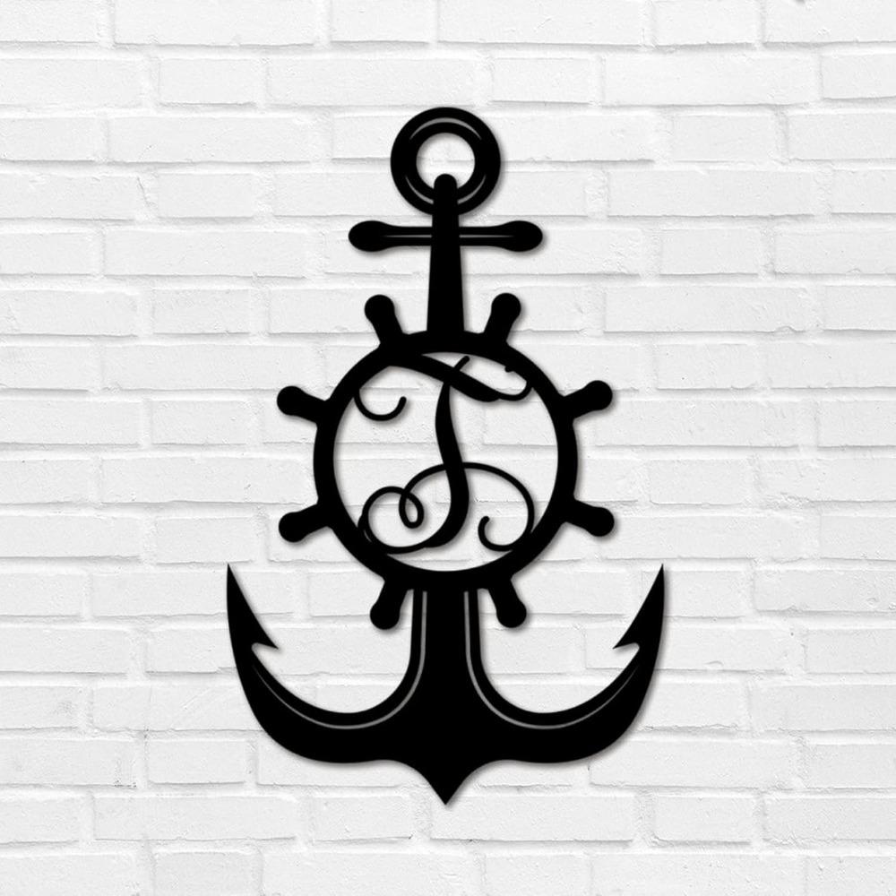 Custom Iron Letter Metal Wall Art Monogram Address Sign Retro Plaque Garage Patio Backyard Garden Decoration 12 Inch