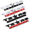 Chrome Silver Black ABS TEXAS EDITION EMBLEM BADGE SIERRA TRUNK STICKER DECAL