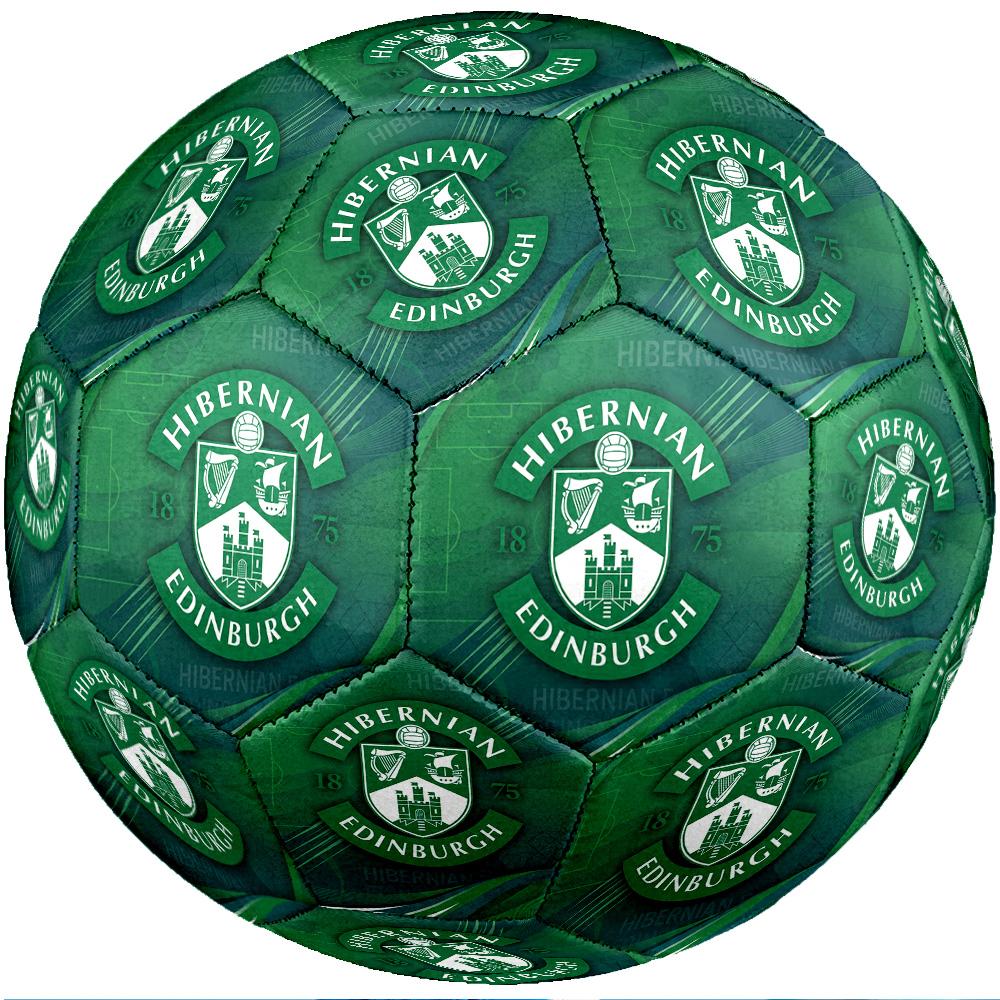 Hibernian FC Size 5 Standard Football Durable Training Match Soccer Ball for Adult Outdoor Sports