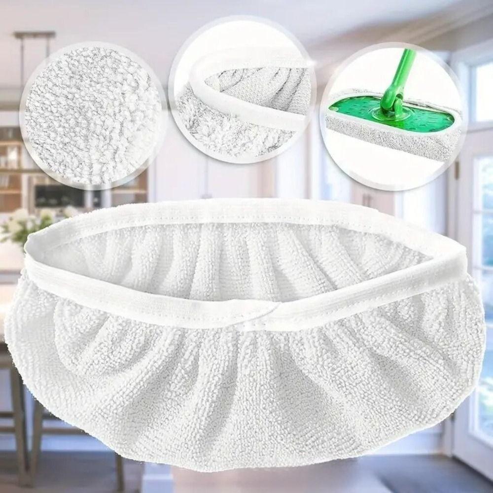 1/4Pcs Flat Mop Head Microfiber Mop Pads Reusable Mop Replaceable Cloth Cover for Wet&Dry Cleaning
