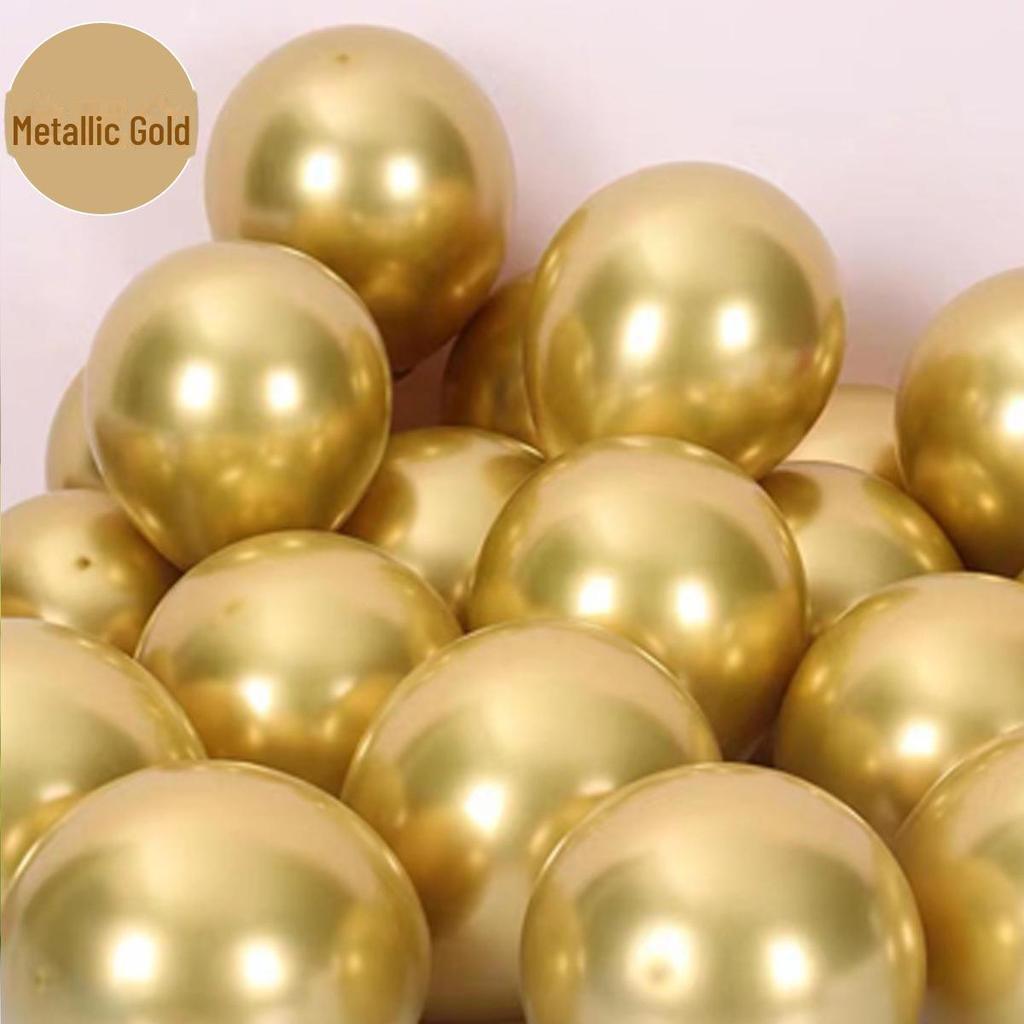 10palcový kovový latexový balónek pro party dekorace, 1,8g kruhová scénická sestava.