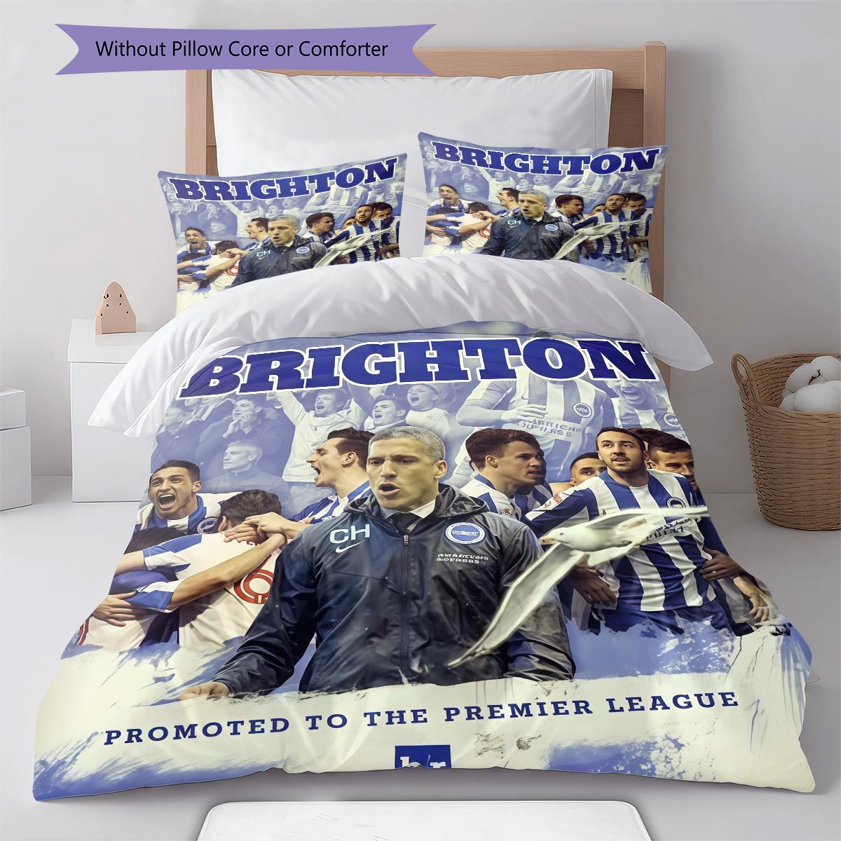 

Brighton RugPattern Bedding Quilt Set Quilt Cover Pillowcase Home Decoration Birthday Gift (1 * duvet cover + 2 * pillowcase, without core) 135x200cm