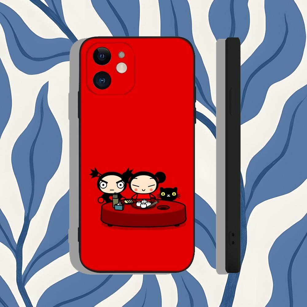

P-Pucca Garu For iPhone 17,16,15,14,13,12,X,XS,8,7,Pro,Max,Plus,E,SE4,Air,Mini Protective Shell Slim Phone Case iPhone15promax