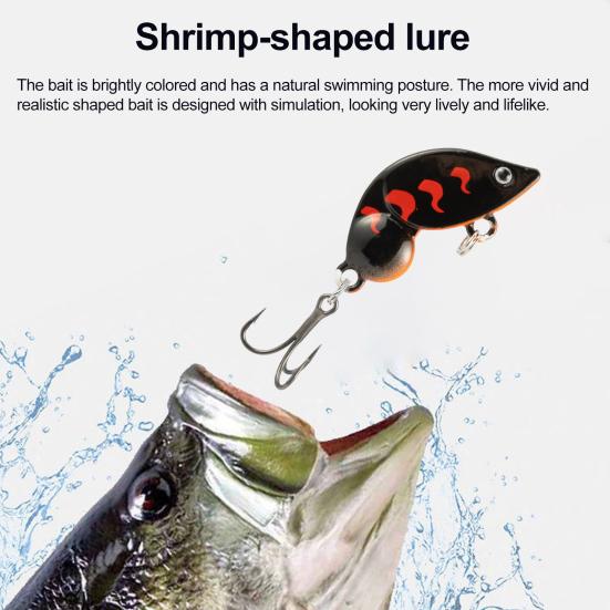 Lure Bait with 3D Simulated Eyes Bright Color Realistic Looking Artificial Lure Bait Swimbait with Treble Hook Fishing Gear