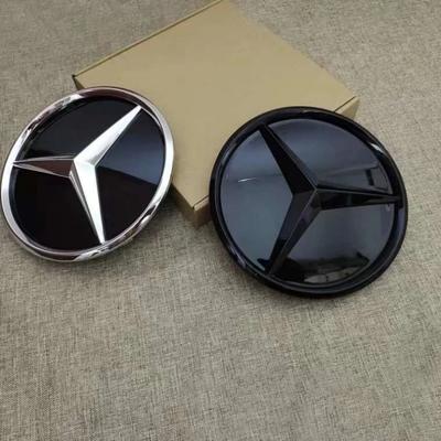 Priekš Mercedes Benz W205 W212 W213 W204 ML W166 CLA C117 A W176 W177 C W204 E GLK X204 GLA GLC GLE GLS radiatora režģa emblēma plakans spogulis priekšējais