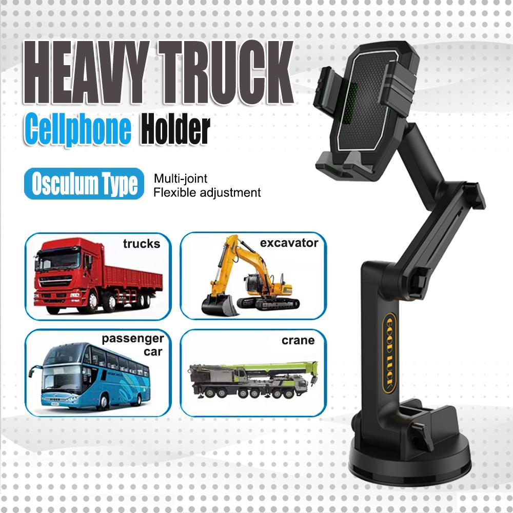 

Heavy Truck Cellphone Holder Multi-joint Flexible Adjustment Telescopic Clamp Arm Windshield Instrument Panel Can Be Adsorbed чёрный