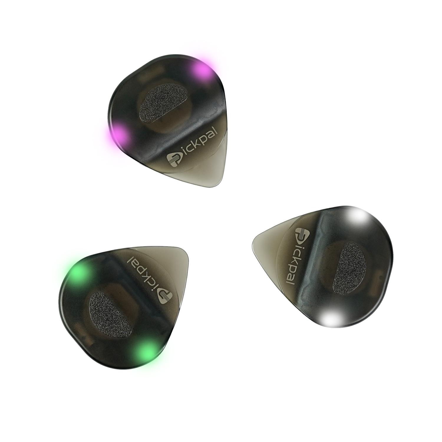 LED Light-Up Bakelite Guitar Pick with Replaceable Battery for Fingerstyle Players White Light