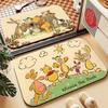 Cartoon W-Winnie The P-Pooh-S Carpet Bathroom Anti-slip Door Mat Home Decoration Mat Entrance Door Mat Scratch-resistant Door