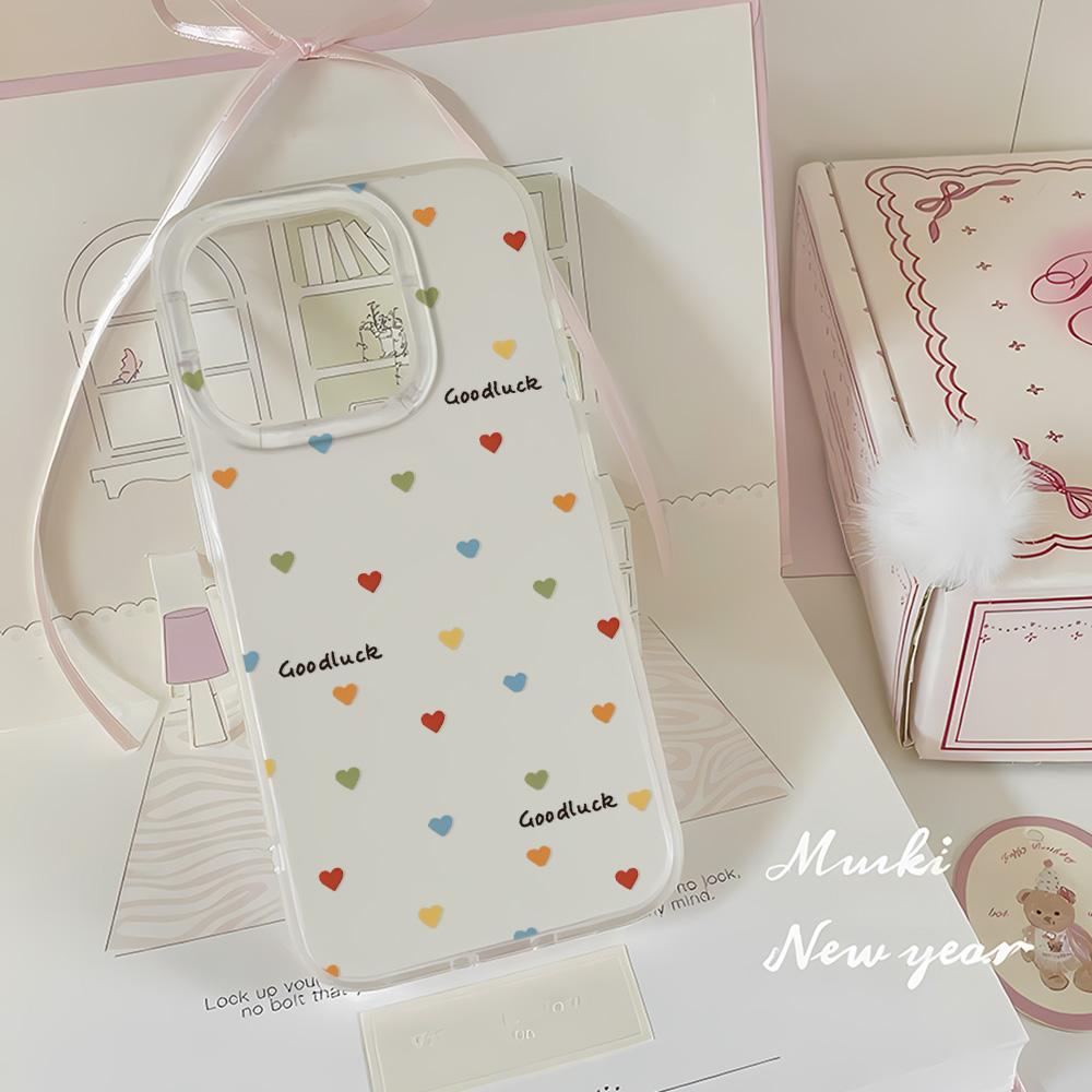 Painted Phone Case for iPhone 12 13 15 16 iPhone 16 12 13 14 15 Pro  14 15 16 Pro Max Coverage Shockproof Anti-Fingerprint Fresh Style Protective Case